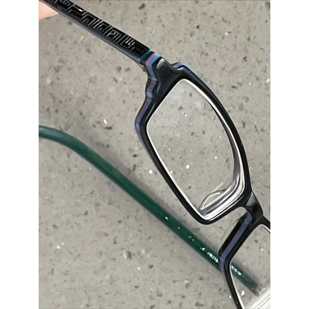 KLiiK eyeglasses frames ONLY Denmark 49-15-135 black full rim rectangle multi
